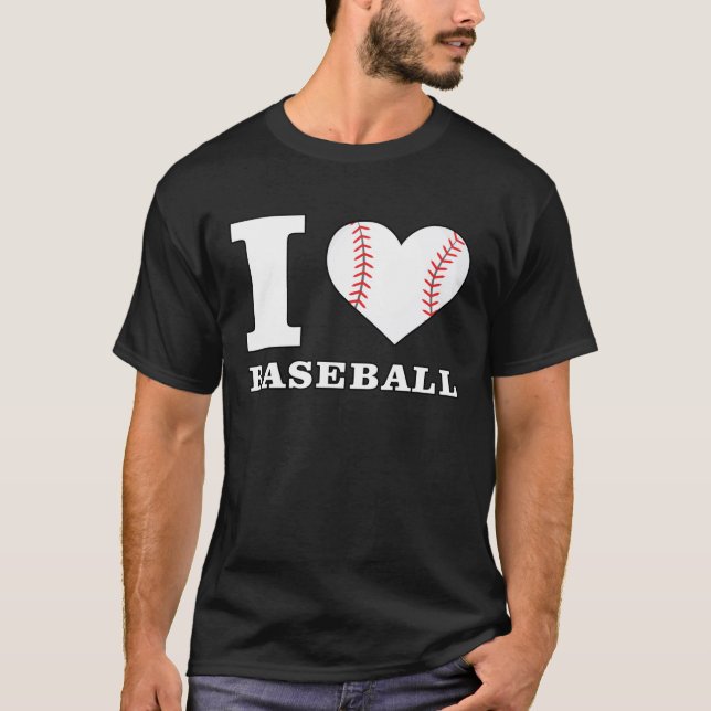 Camiseta Me encanta el béisbol (Anverso)