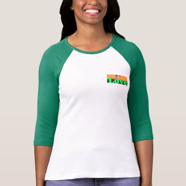 Camiseta Me encanta el béisbol con compasión (Anverso)