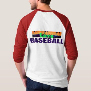 Camiseta Me encanta el béisbol con compasión Última Diversi