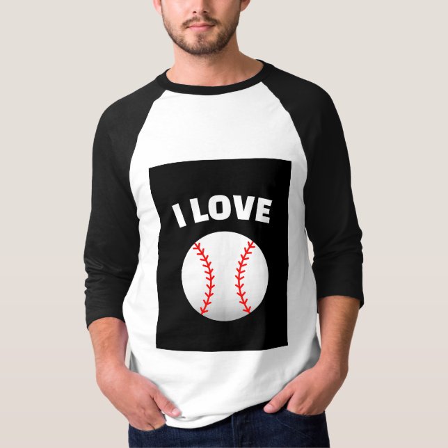 CAMISETA ¡ME ENCANTA EL BÉISBOL! GRAN PARA LOS AMANTES DEL  (Anverso)