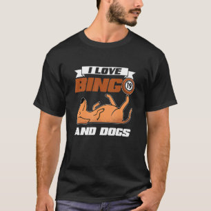 Camiseta Me Encanta El Bingo Y Los Perros Casino Apostar La