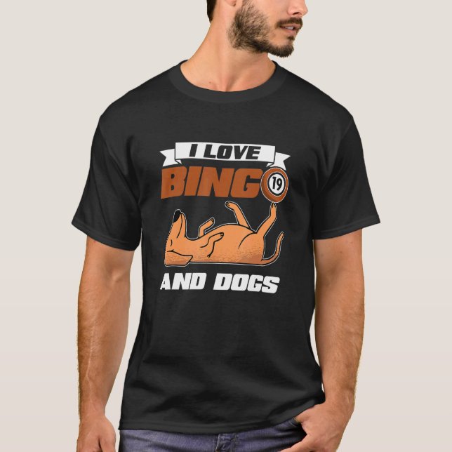 Camiseta Me Encanta El Bingo Y Los Perros Casino Apostar La (Anverso)