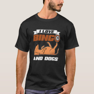 Camiseta Me Encanta El Bingo Y Los Perros Casino Apostar La