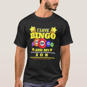 Camiseta Me Encanta El Bingo Y Mi Hijo El Casino Gambling L