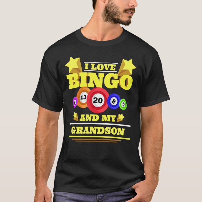 Camiseta Me Encanta El Bingo Y Mi Nieto Casino Gambling Lot (Anverso)