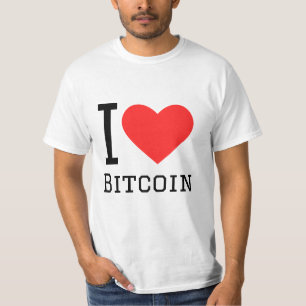 Camiseta Me encanta el bitcoin