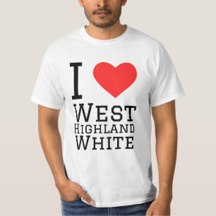 Camiseta Me encanta el blanco de las montañas del oeste
