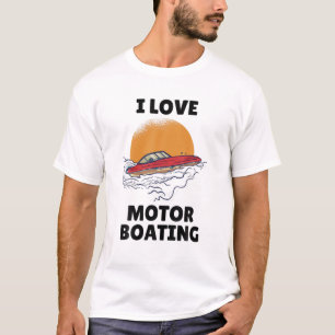 Camiseta Me Encanta El Bote De Motor I Cardiopatía Funny Sp