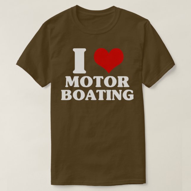 Camiseta Me encanta el Bote Motor (Diseño del anverso)
