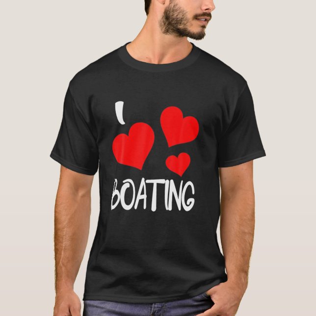 Camiseta Me Encanta El Bote Para Los Amantes Del Bote De Mo (Anverso)