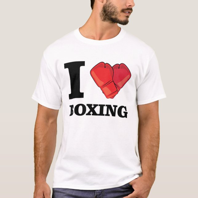 Camiseta Me encanta el boxeo (Anverso)