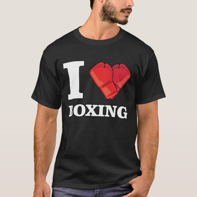 Camiseta Me encanta el boxeo (Anverso)