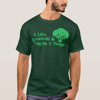 Camiseta Me Encanta El Broccoli Y Quizá 3 Personas Amantes 