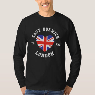 Camiseta Me encanta el broche de bandera del corazón de EAS
