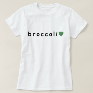 Camiseta Me encanta el brócoli, amante del brócoli