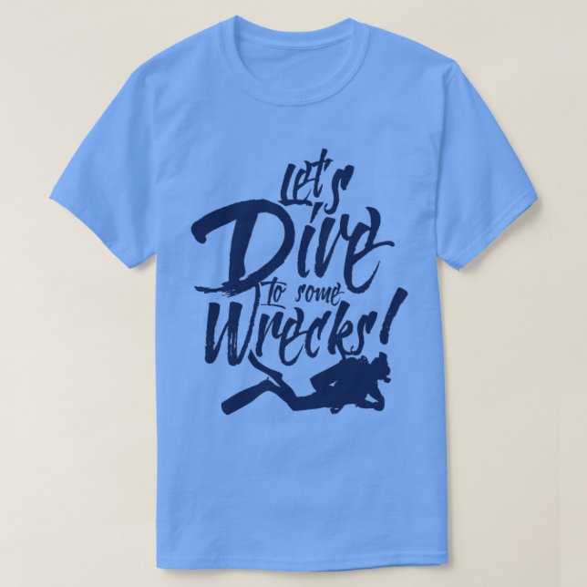 Camiseta Me encanta el buceo de buceo de entrenamiento K9 (Diseño del anverso)