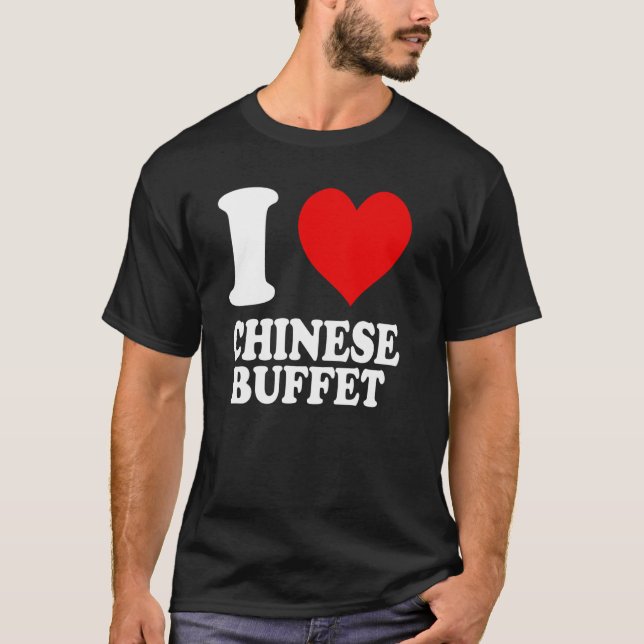 Camiseta Me encanta el buffet chino (Anverso)