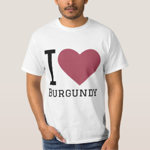 Camiseta Me encanta el burgundy