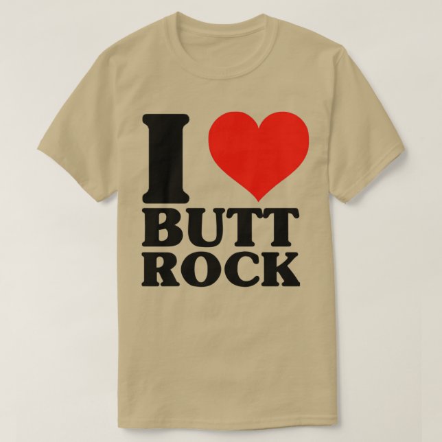 Camiseta Me Encanta El Buttrock Por Tu Pegatina De Papá (Diseño del anverso)