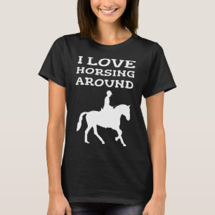 Camiseta Me Encanta El Caballo En Torno Al Propietario Del 