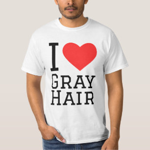 Camiseta Me encanta el cabello gris