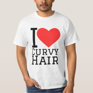 Camiseta Me encanta el cabello rizado