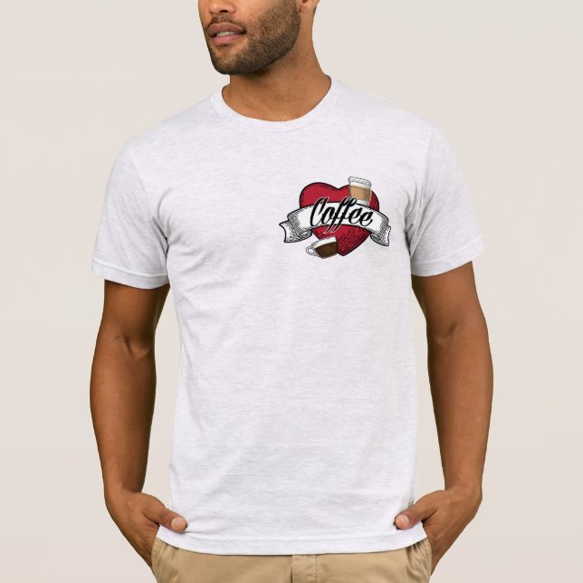 Camiseta Me encanta el café (Anverso)