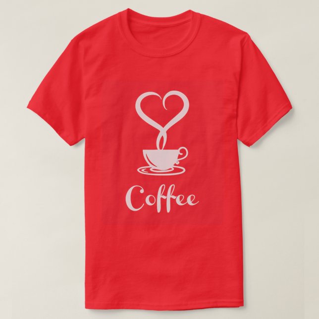 Camiseta Me encanta el café (Diseño del anverso)