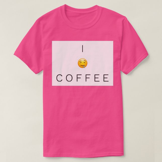 Camiseta Me encanta el café (Diseño del anverso)