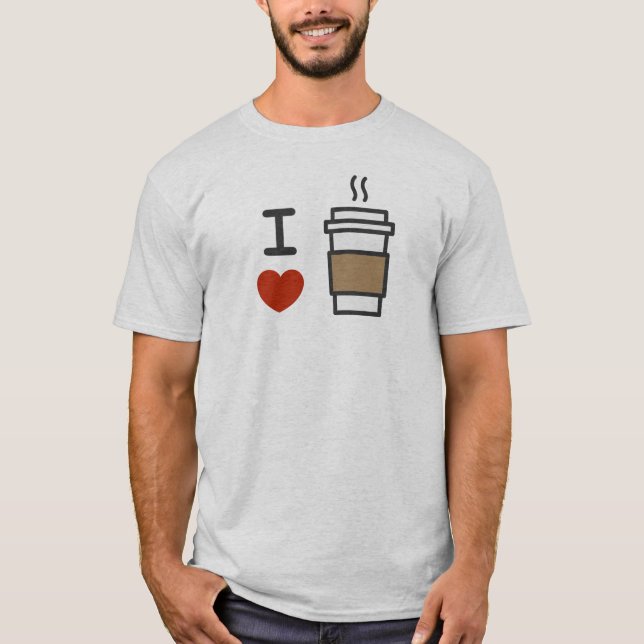 Camiseta Me encanta el café (Anverso)