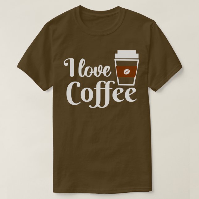 Camiseta Me encanta el café 5 (Diseño del anverso)