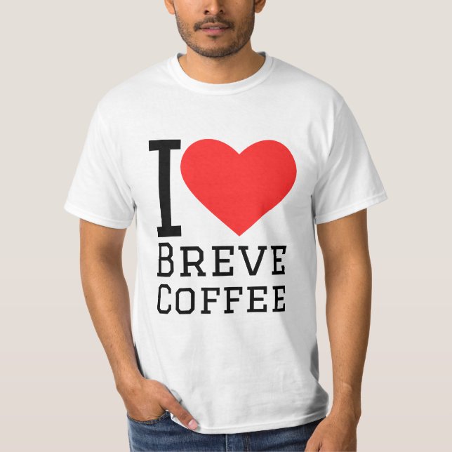 Camiseta Me encanta el café breve (Anverso)