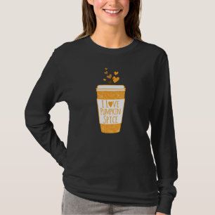 Camiseta Me encanta el café con especias de calabaza