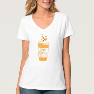 Camiseta Me encanta el café con especias de calabaza