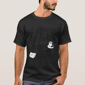 Camiseta Me Encanta El Café De Los Gatos Y Las Napas Cómica