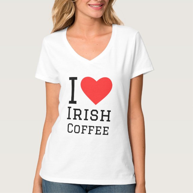 Camiseta Me encanta el café irlandés (Anverso)