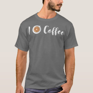 Camiseta Me encanta el café que me siento cómodo para beber