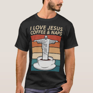 Camiseta Me Encanta El Café Y Las Napas De Jesús