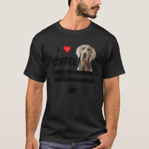 Camiseta Me Encanta El Café Y Mi Animal De Perro De Mamá De