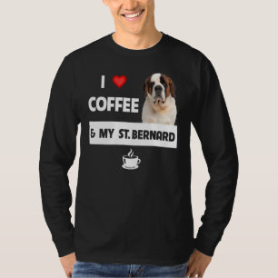 Camiseta Me Encanta El Café Y Mi Animal De Perro De Papá No