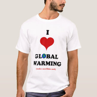 Camiseta Me encanta el calentamiento global