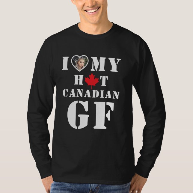 Camiseta Me encanta el calor de mi novia canadiense (Anverso)