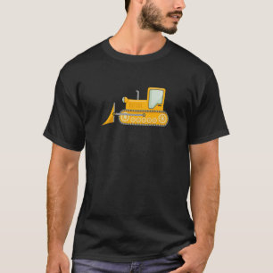 Camiseta Me encanta el camión bulldozer para hombres niños