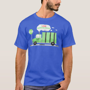 Camiseta Me encanta el camión de basura niños camioneros ca