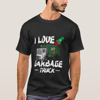 Camiseta Me encanta el camión de basura reciclando basura E