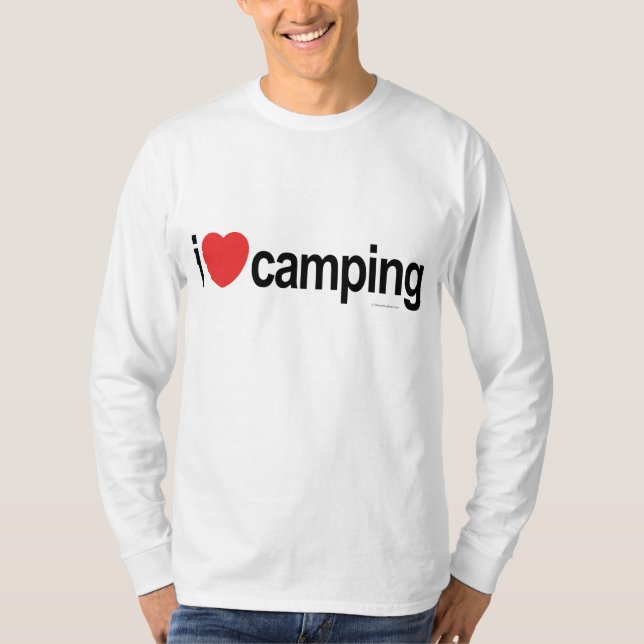 Camiseta Me encanta el camping (Anverso)