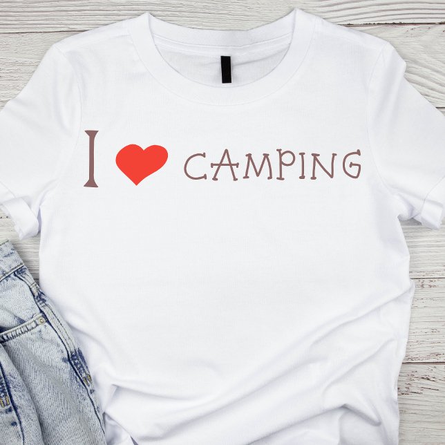 Camiseta Me encanta el camping (Subido por el creador)