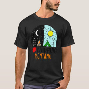Camiseta Me encanta el camping Montana América al aire libr