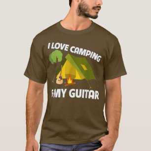 Camiseta Me encanta el camping y mi festival de música guit
