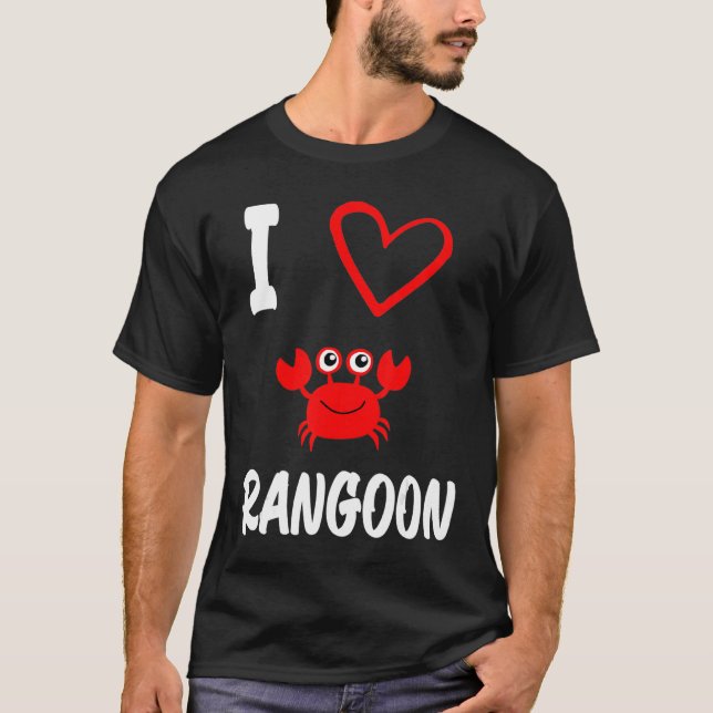 Camiseta Me Encanta El Cangrejo De Rangún (Anverso)
